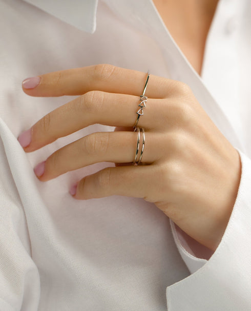 Set inele din argint Claudia